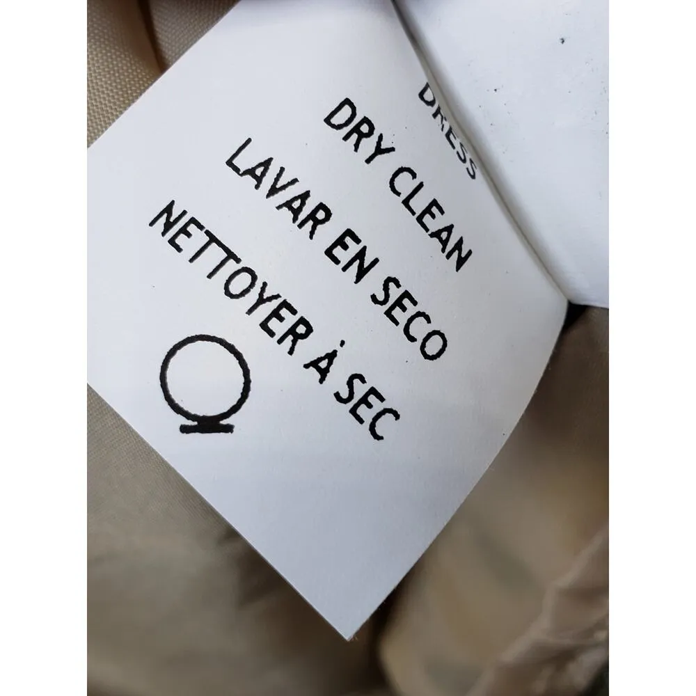 Annalee + Hope Shift Dress Womens 10 Yellow Floral Bow Waist Scoop Neck Back Zip - Image 5