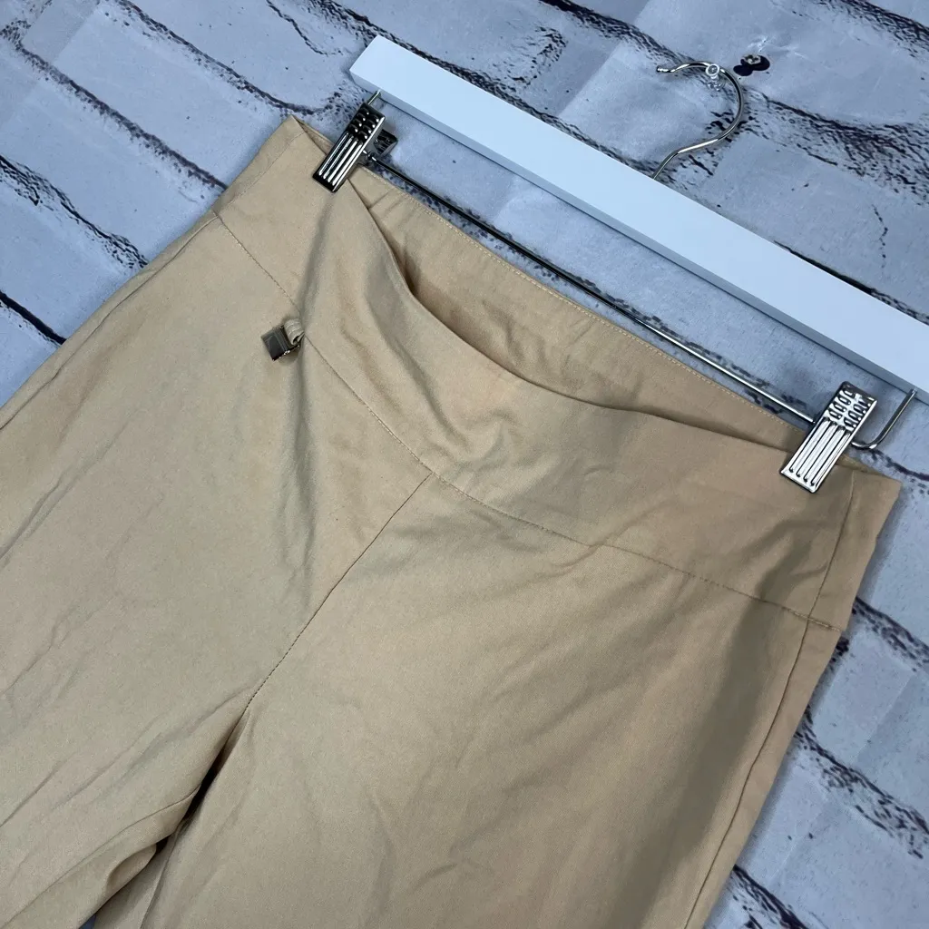 Alfani Cream Tan Straight Leg Chino Pants Stretch Khakis Size 6 Dress Formal Y2K - Image 6