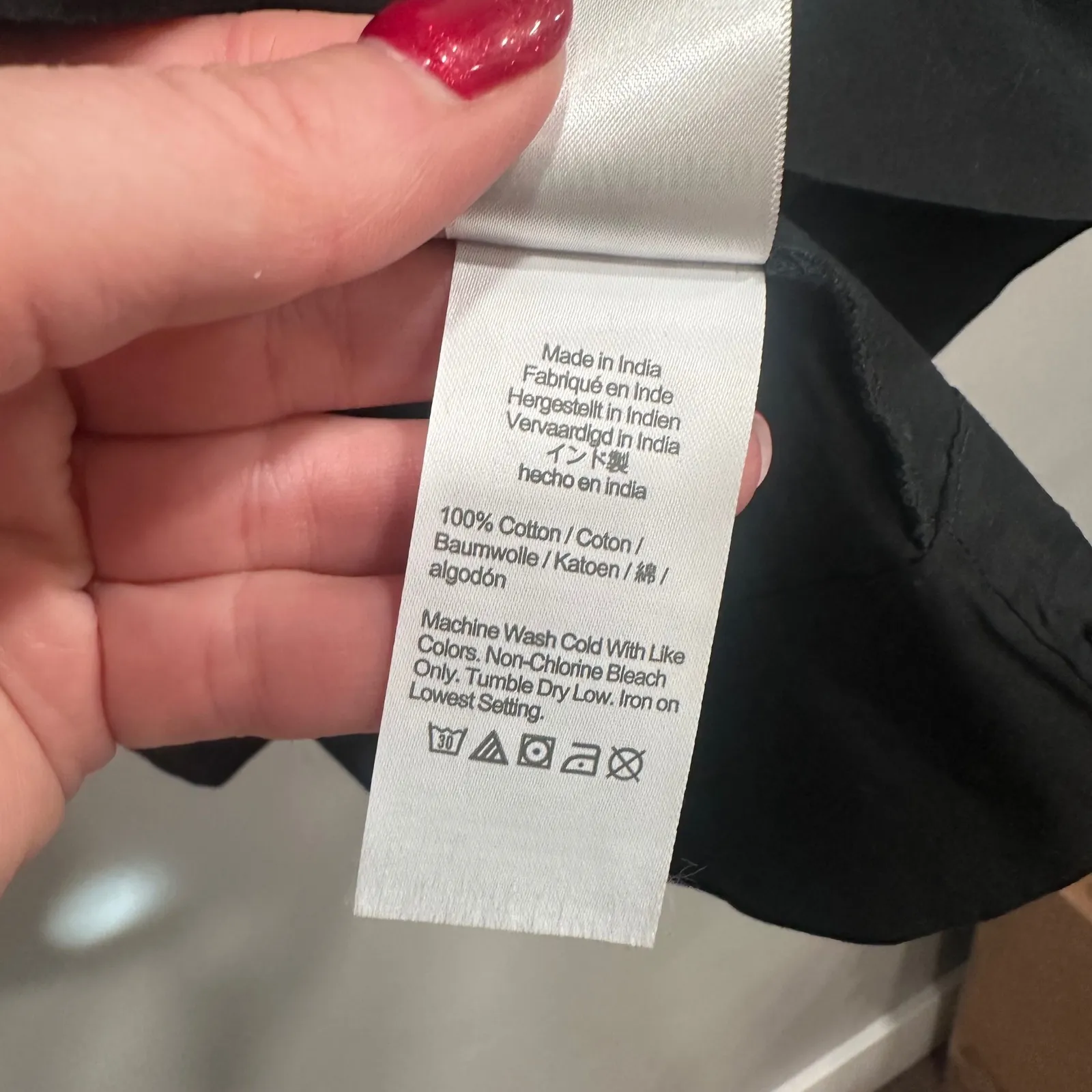 J.Crew Puff-Sleeve Cotton Poplin Shirtdress Black Size Small - Image 7