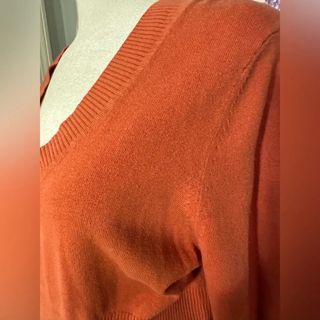 Boston Proper Silk Cashmere VintageSweater Sz L - Image 11