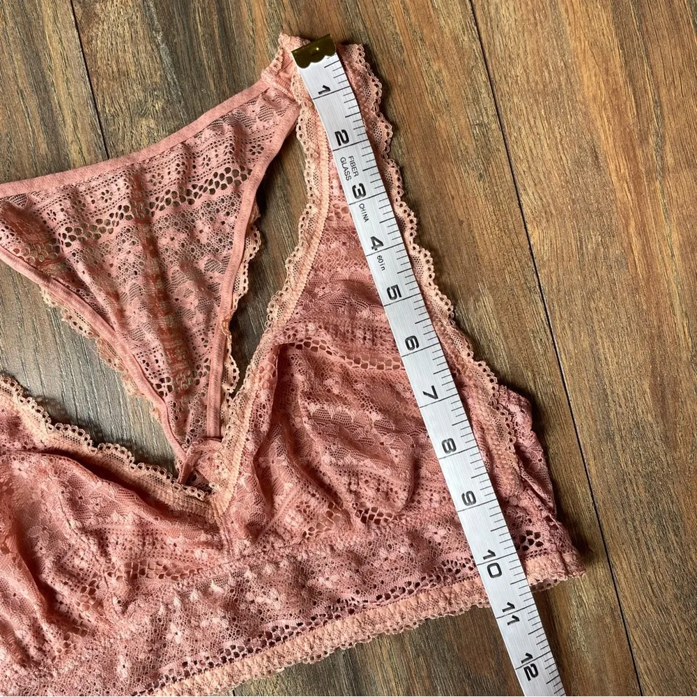 Victoria’s Secret Orange Lace Razorback Bralette Small - Image 4
