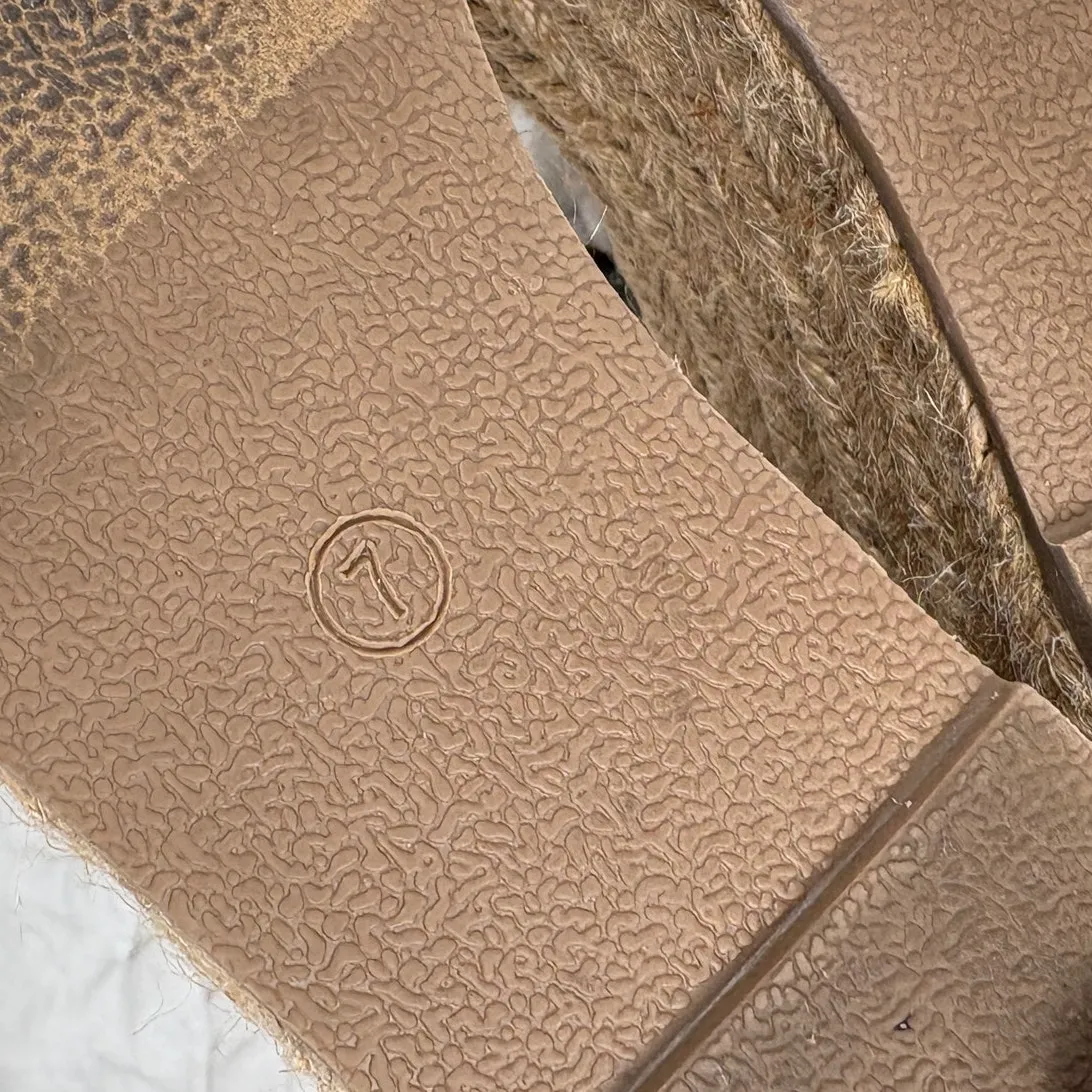 Beast Fashion Suede Leopard Bow Open Toe Espadrille Platform Wedge Sandal Size 7 - Image 8