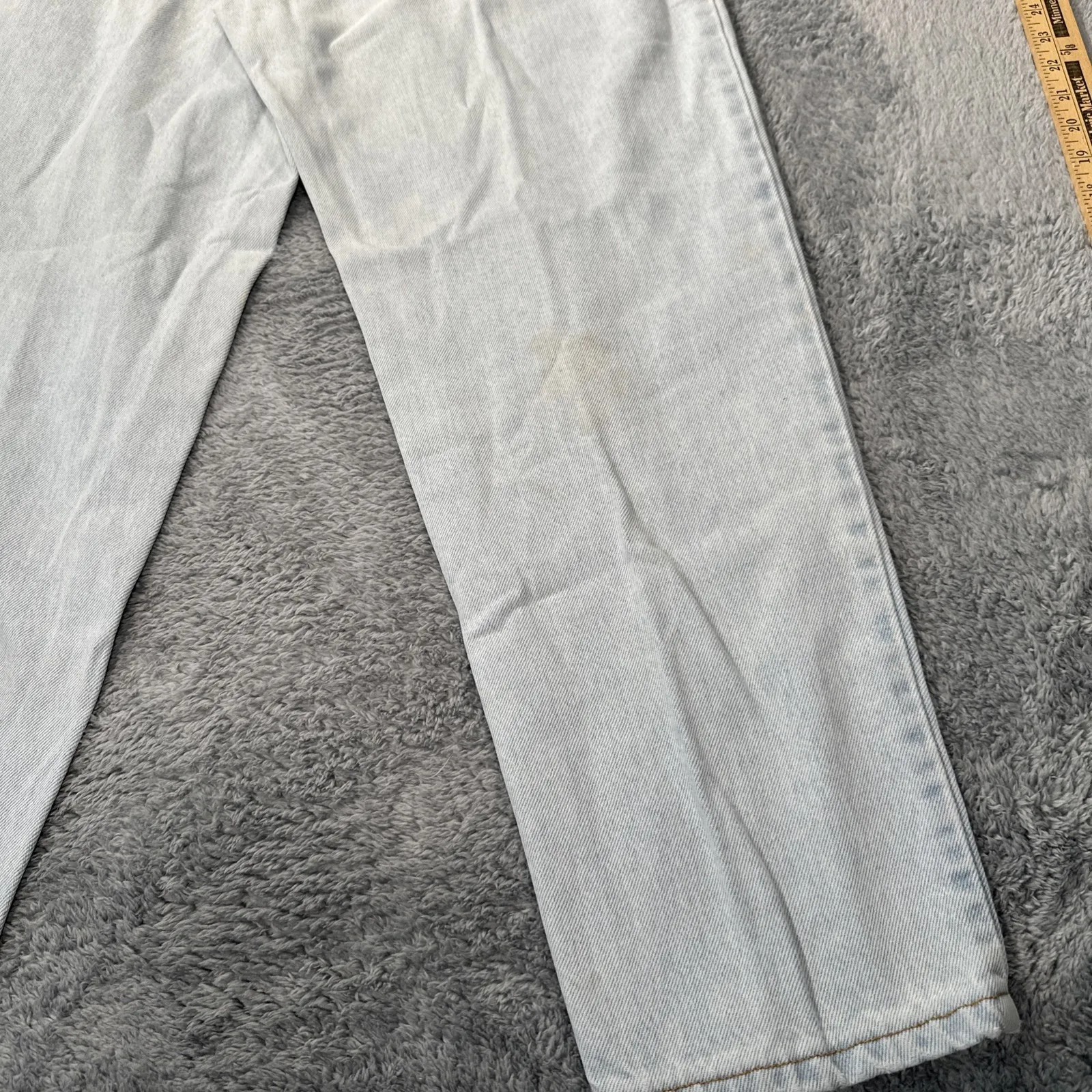 VTG Levi's 951 Jeans Womens 16 Faded Wash 90s Orange Tab High Rise Relaxed Taper - Image 7