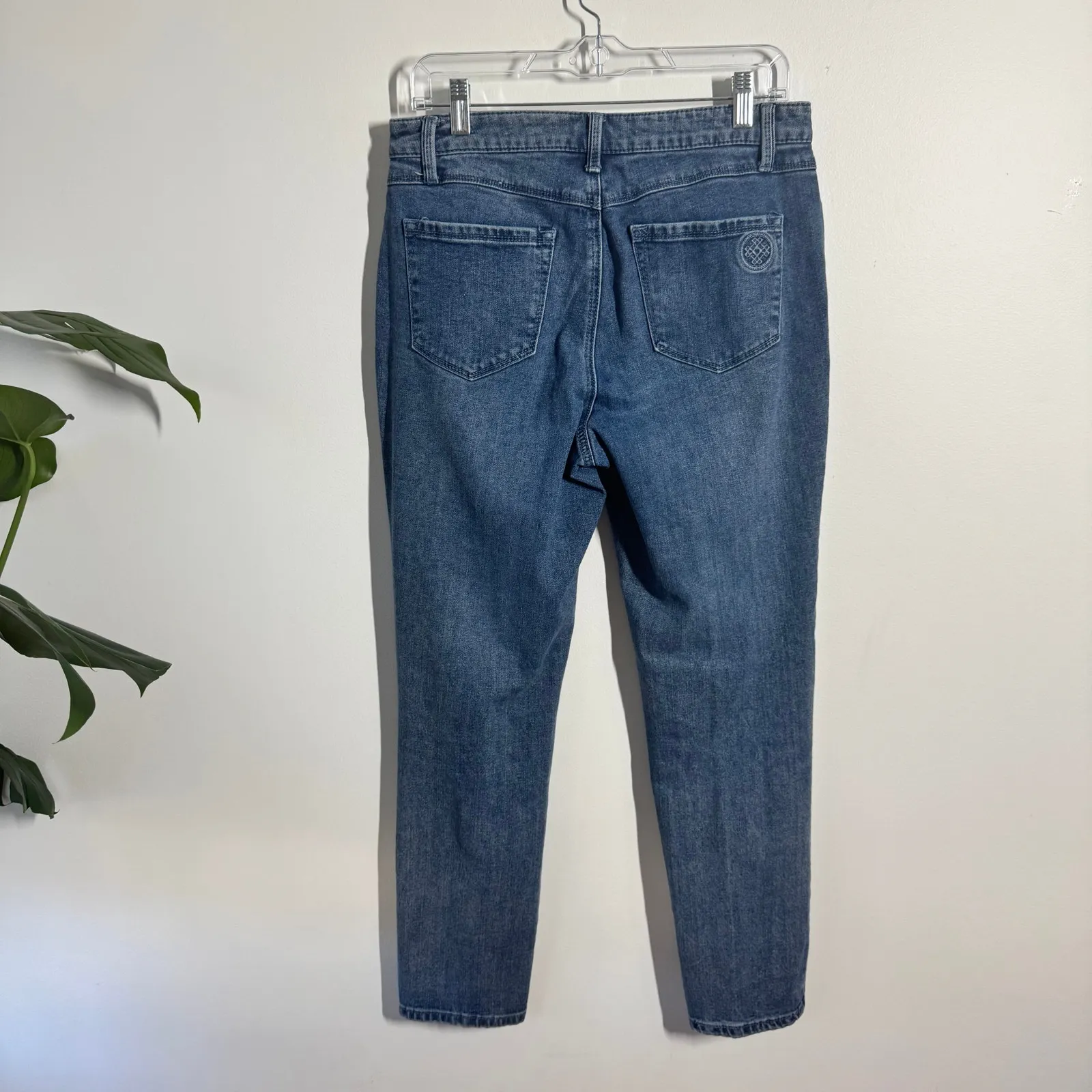 Laurie Felt Jean Women 8 Blue Boyfriend Style Cotton Minimal Modest Casual - Image 2