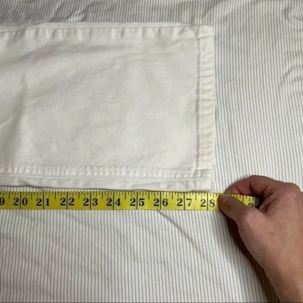 St. John’s Bay Petite Straight Leg White Jeans 14P - Image 6