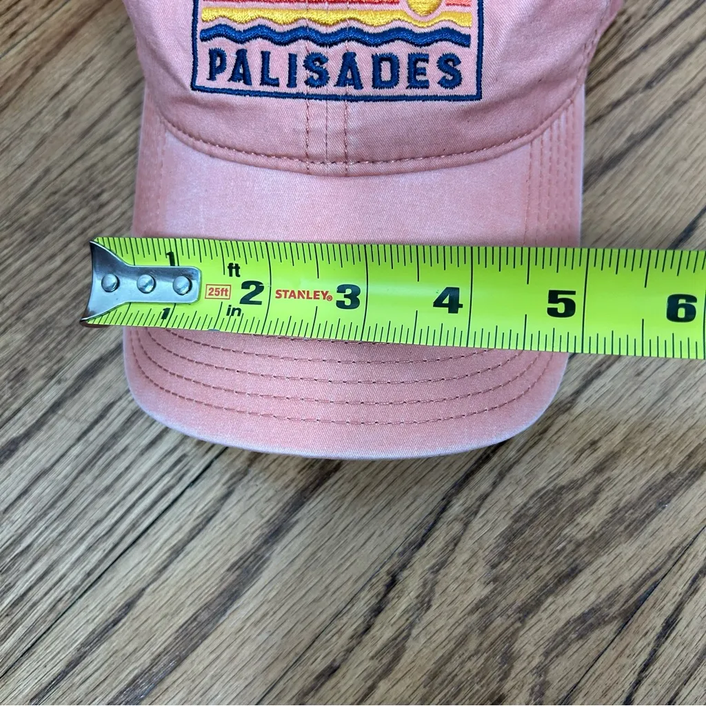 PALISADES Canvas Adjustable Baseball Cap Embroidered Front By Legend Hat Size OS Pink - Image 10