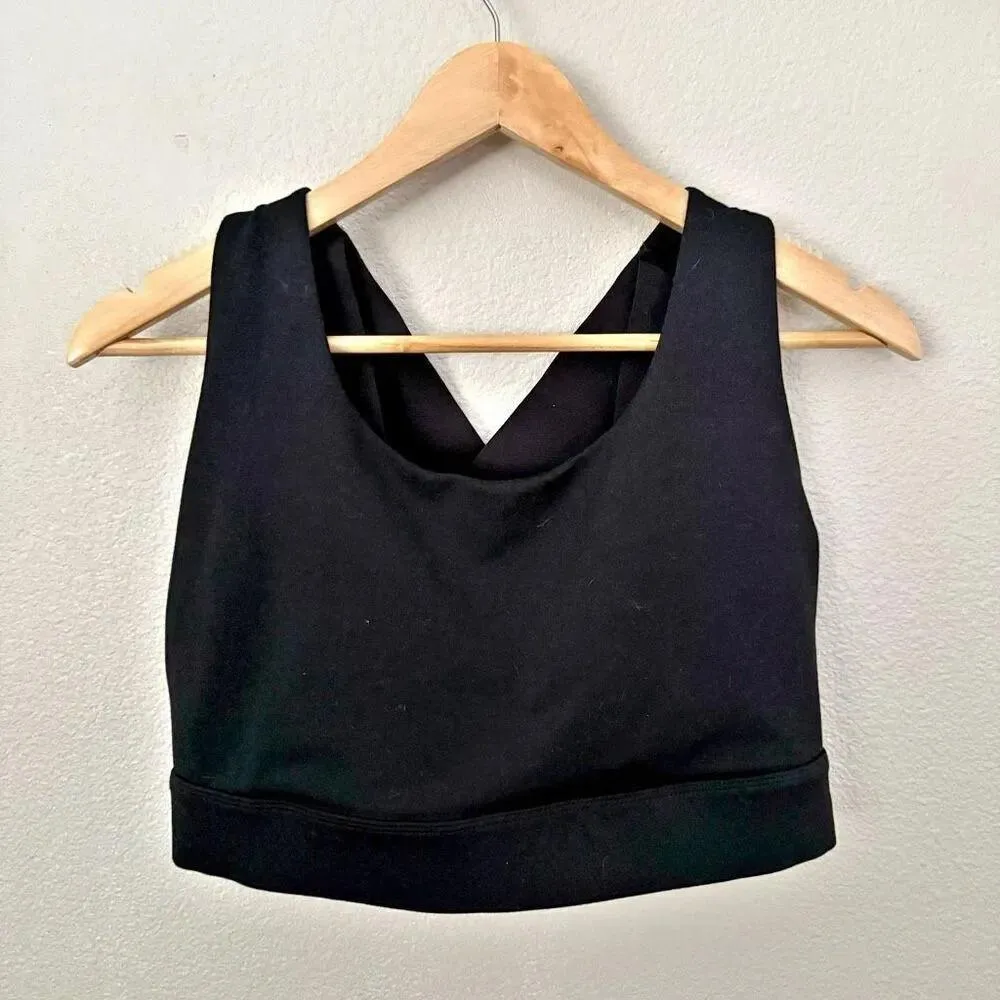 FABLETICS | Solid Black Compression Belle High Impact Sports Bra | Size Medium - Image 3