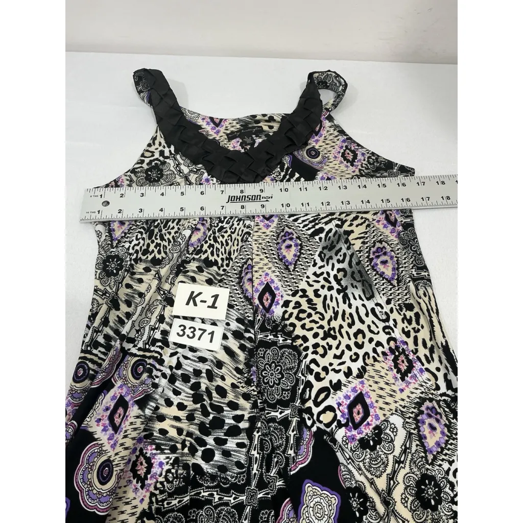 Womans City Triangles Size Large Sleeveless Multicolor Balloon Tank Top - Image 6