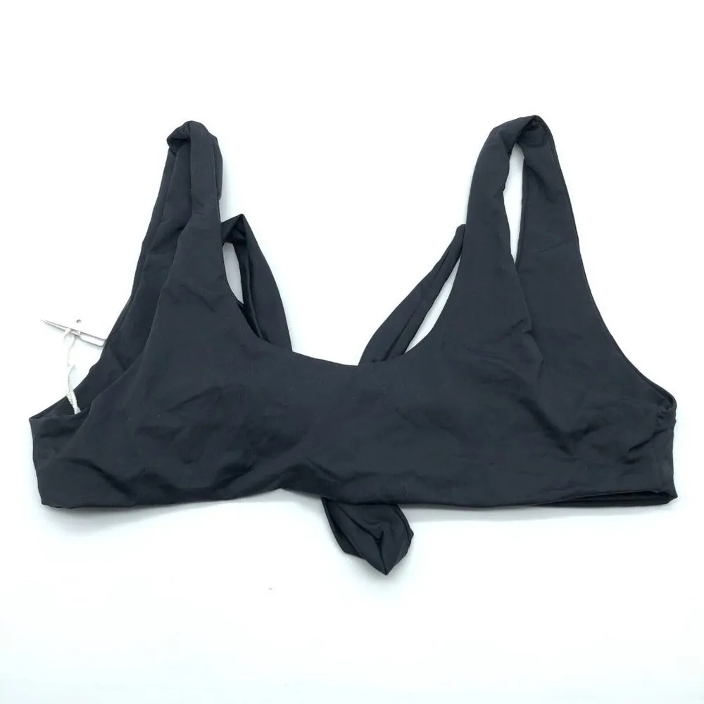 Good American 10 Ways To Wear Bikini Top Tie Stretch Black 4 US XL - Image 2