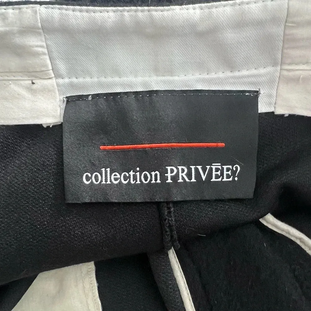 Collection PRIVĒE Black Wool Blend Fleece Cropped Trouser Pants Size 48 / US 12 - Image 10