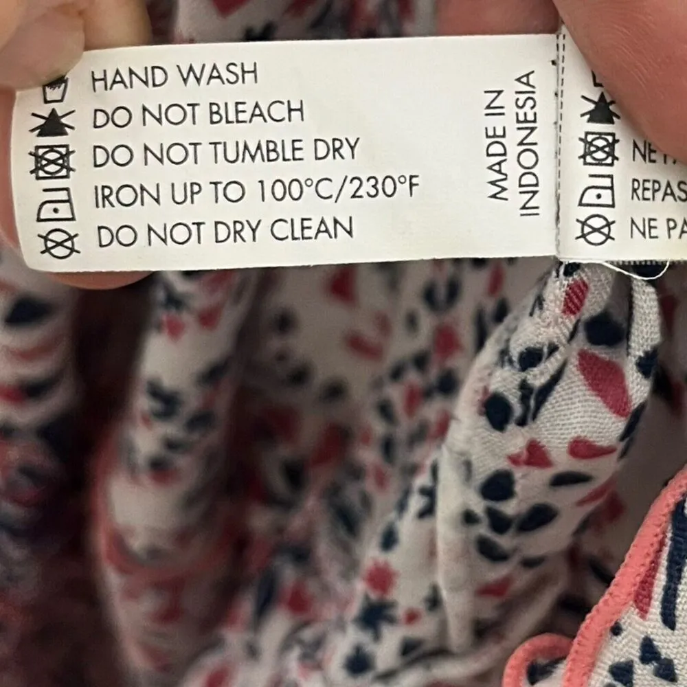 Poupette St Barth Nola Mini Dress Geometric Print Women’s Size Small Racerback White - Image 10