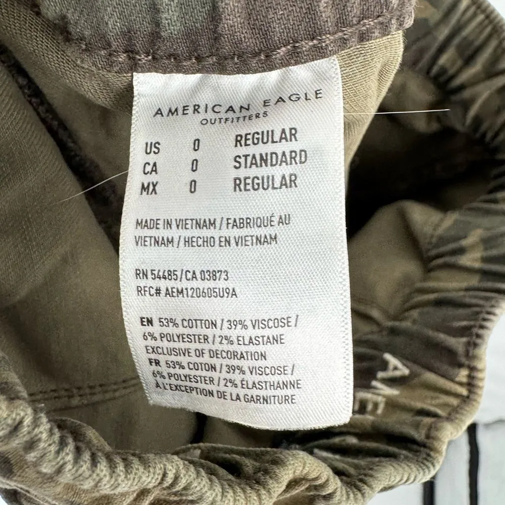 American Eagle Next Level Stretch Jegging Jogger Pants Size 0 Camo Print Stretch - Image 9