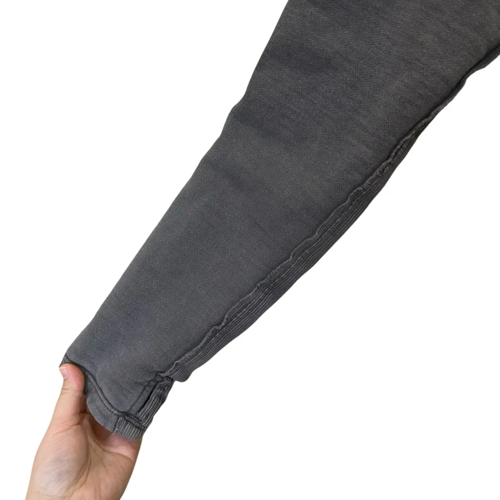 Free People We The Free Moto Hoodie Jacket Dark Gray Cropped Grunge Distressed S - Image 12