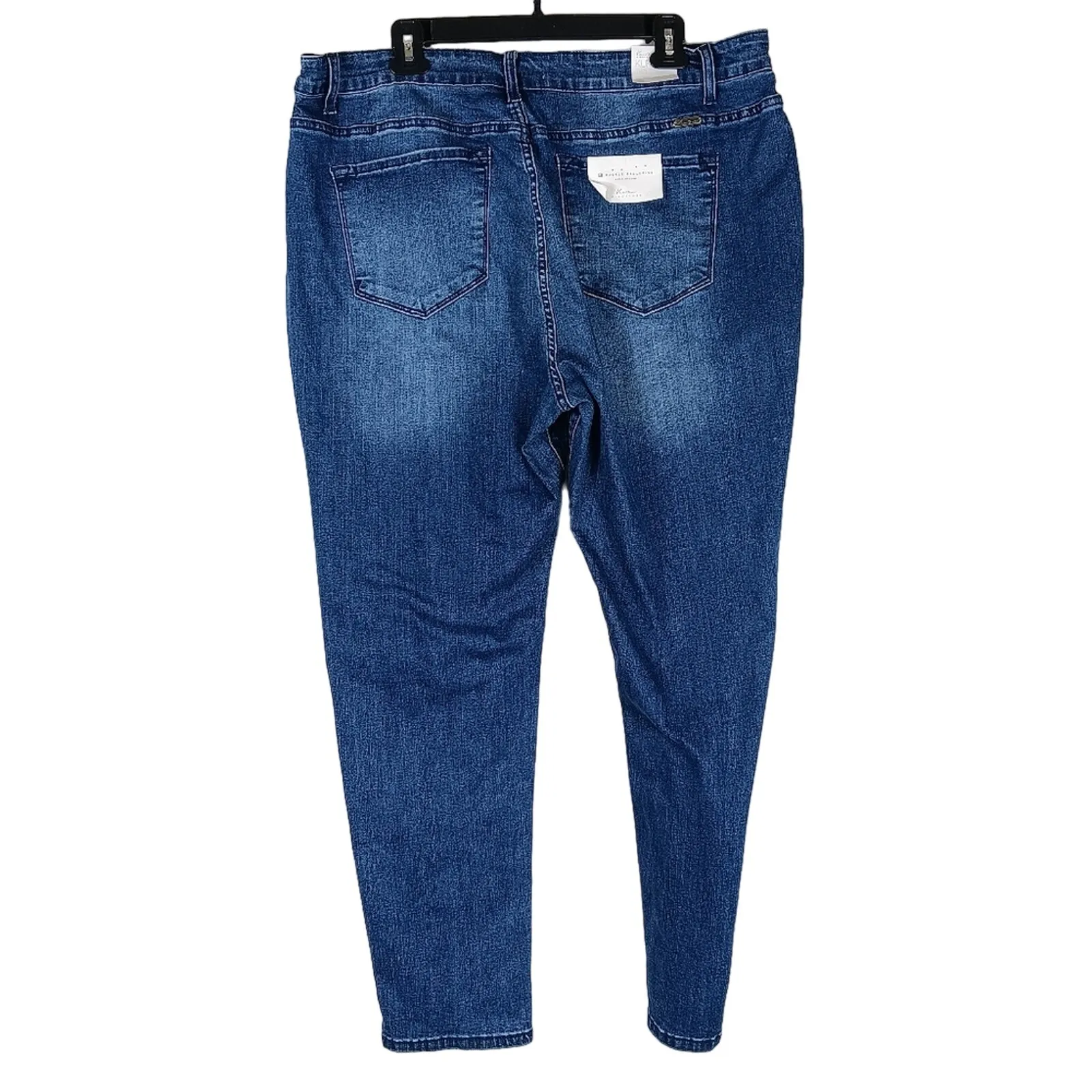 NWT KanCan Kurvy Ultra High Rise Skinny Ankle Jeans Size 36 Blue - Image 4