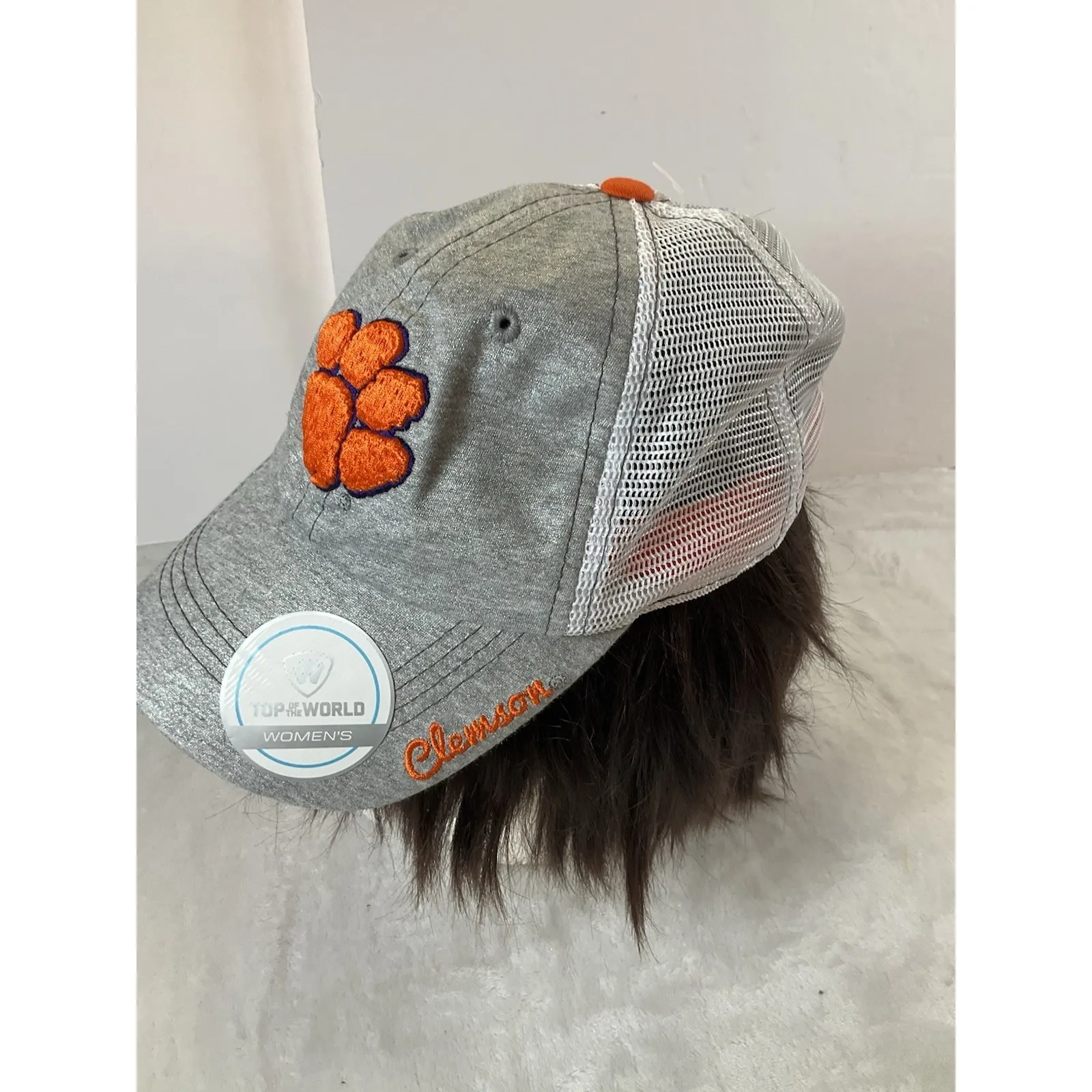Clemson Tigers Top of the World Trucker Snapback Hat Ladies Silver‎ Sparkle NWT - Image 3