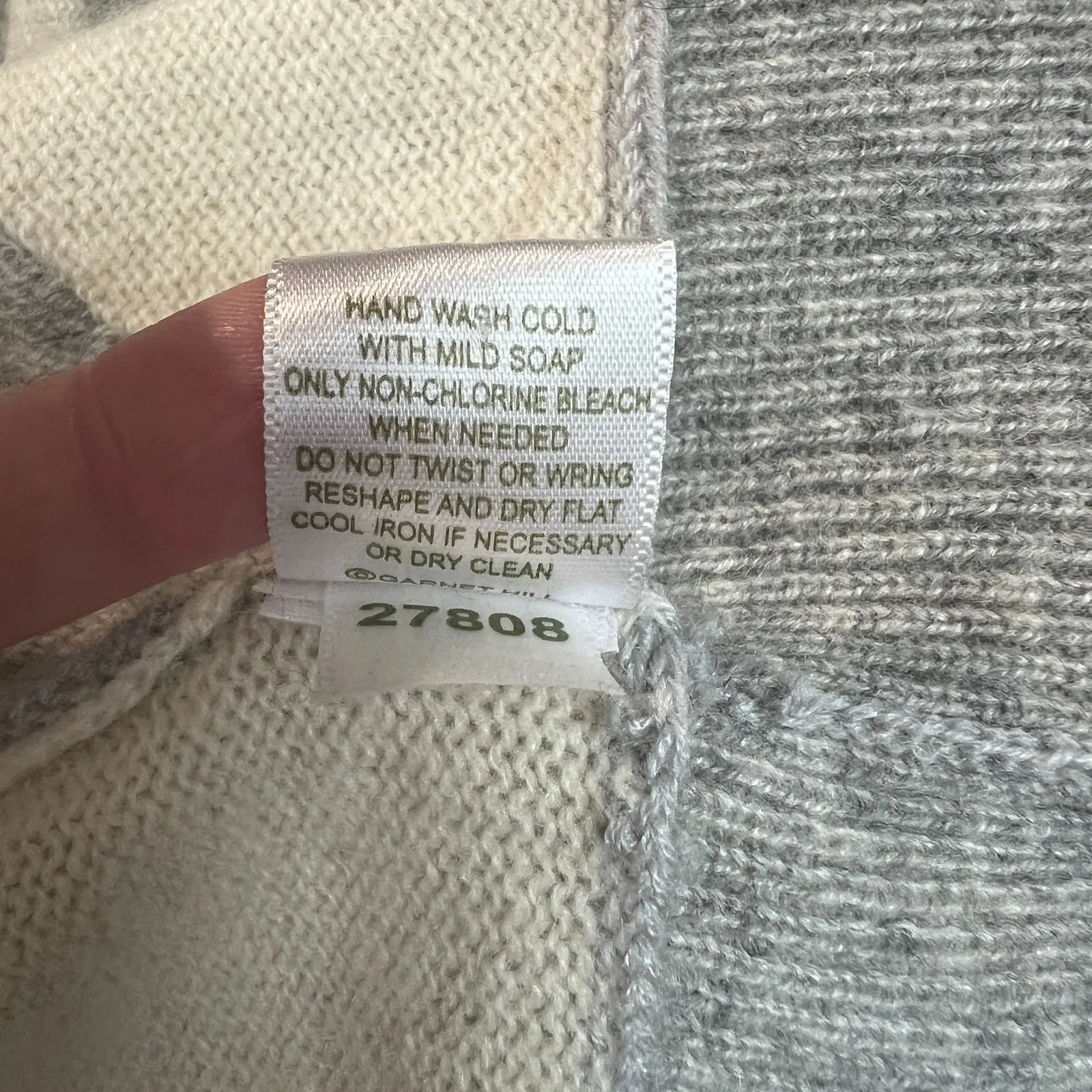 Garnet Hill Cardigan Sweater Womens S 100% Cashmere Open Front Asymmetrical Hem - Image 10