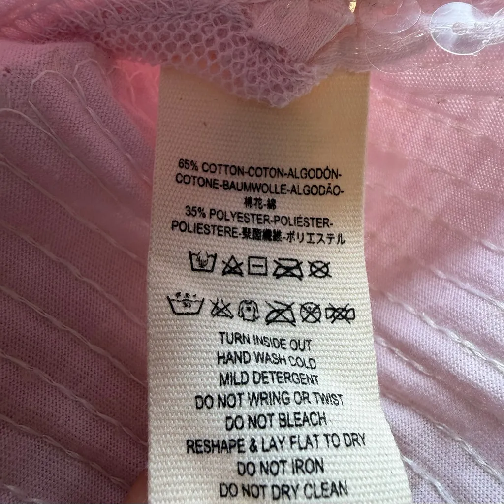 Free People Pink Oversized 65 Sequin Jersey size Medium We the Free - Image 7