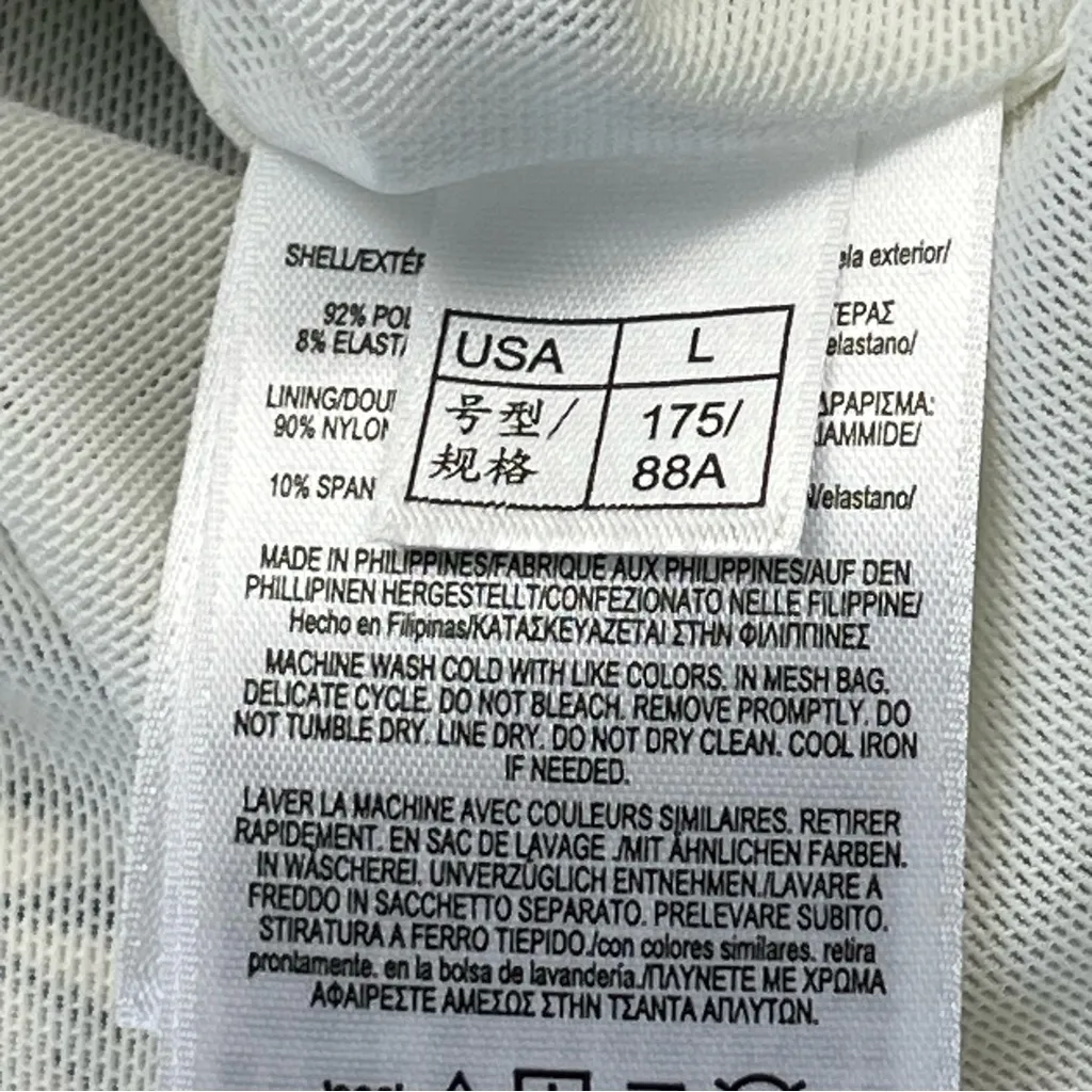 Brooks Brothers Knit Jersey Butterfly Print Wrap Dress Black White Collar Large - Image 5