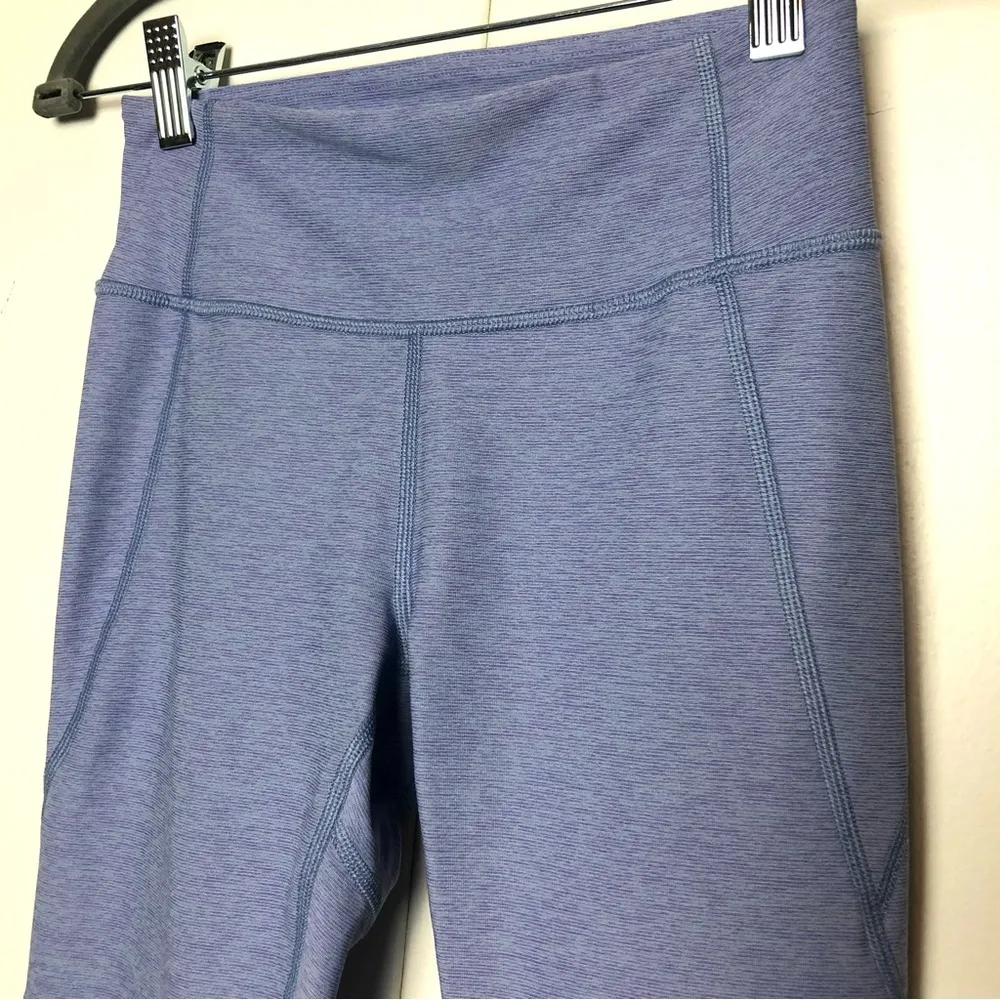 Outdoor Voices Warm Up 3/4 Leggings in Light Blue - Image 3