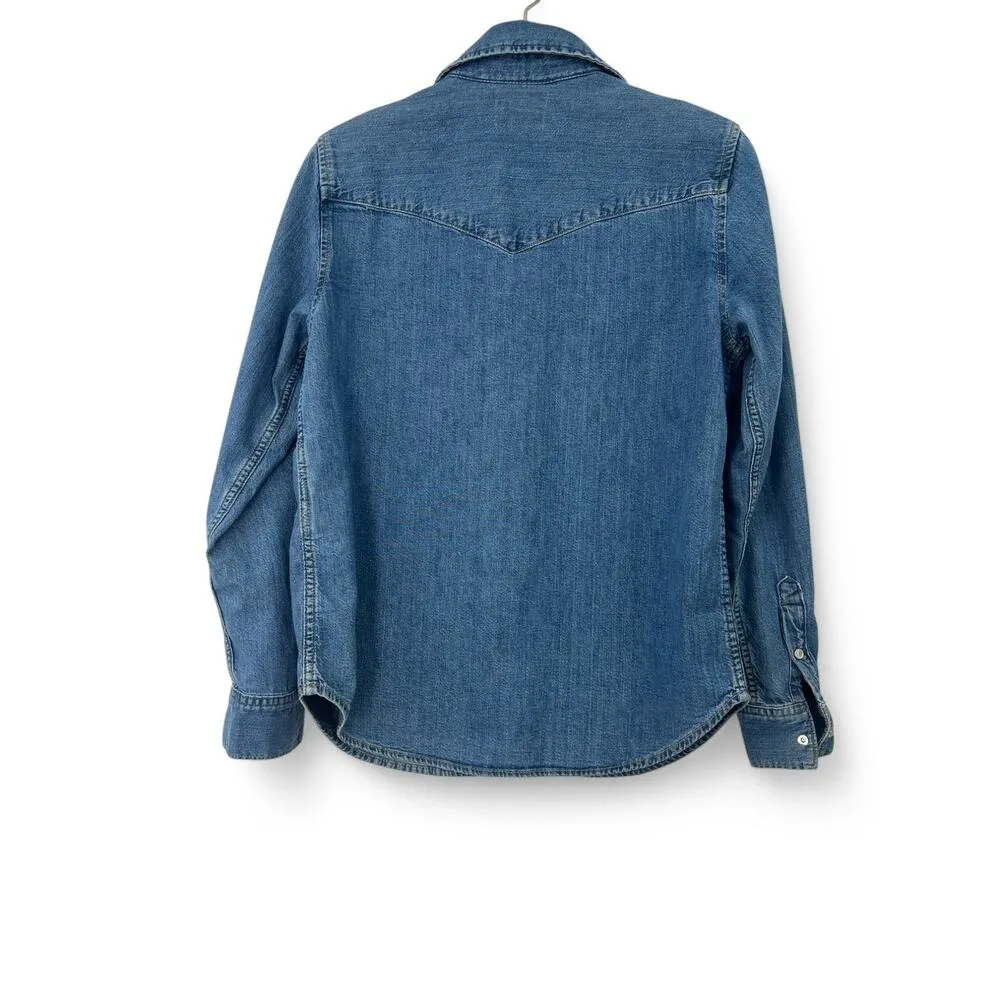 Levi's | S| Western-style denim Shirt Jean Button Down Top Women's Jacket - Image 4