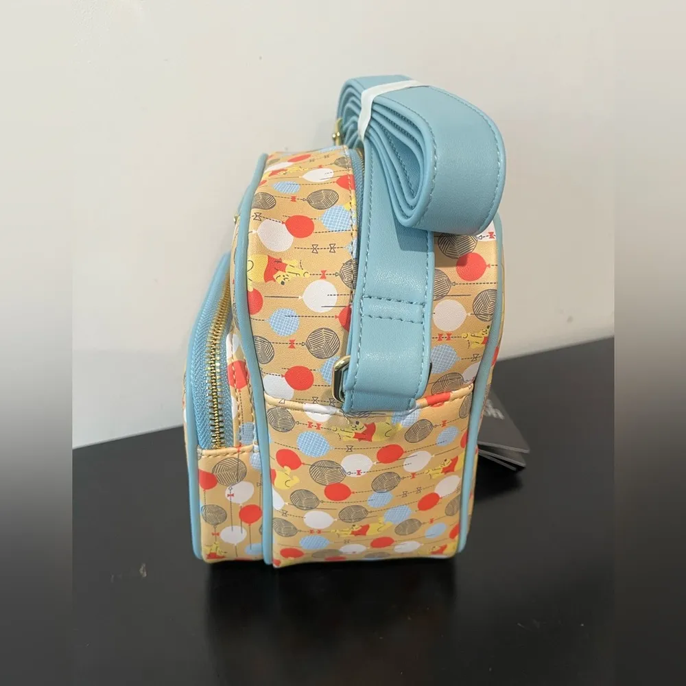 Loungefly Disney Winnie the Pooh Balloons Allover Print Crossbody Bag - Image 6