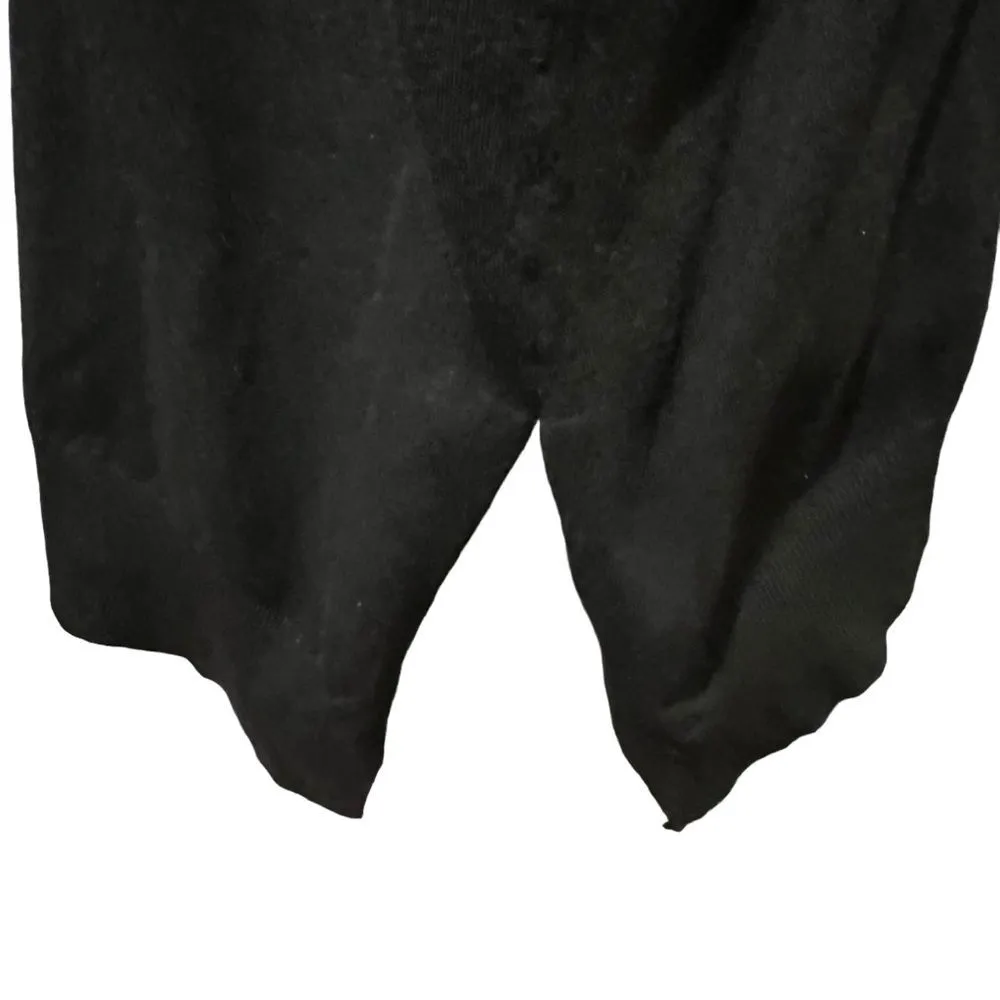 Sweet Romeo Black High-Low Turtleneck Sweater MEDIUM Lagenlook Minimalist - Image 4