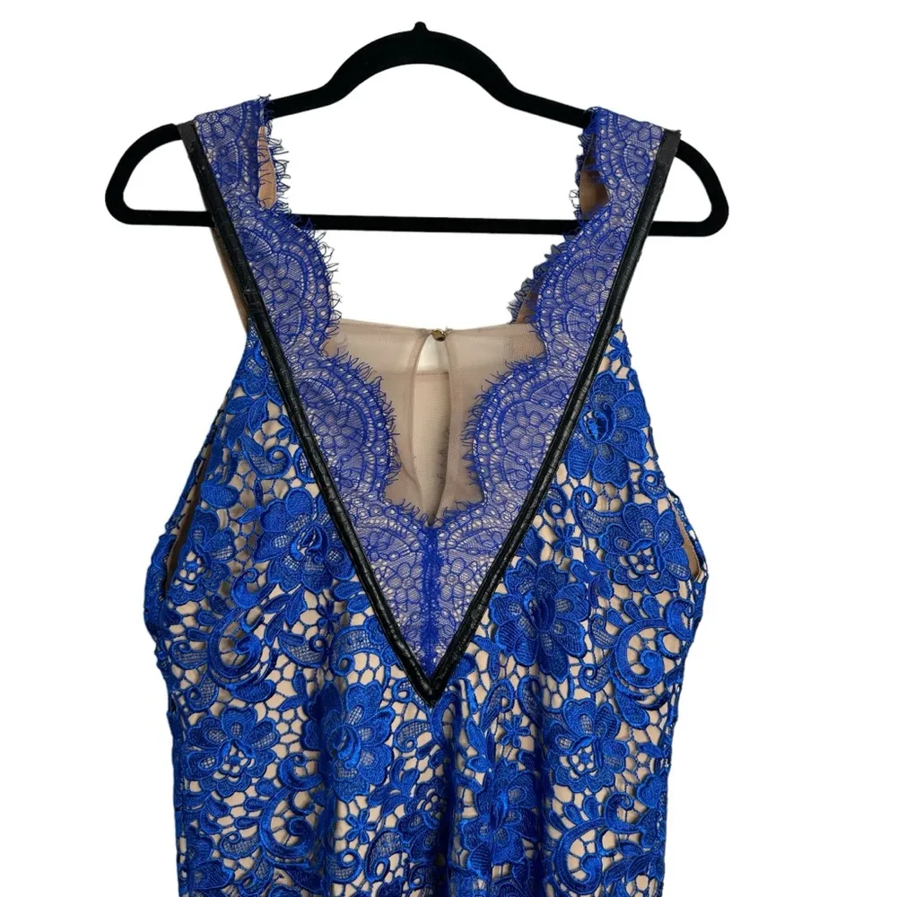 Three Floor Revolve Cobalt Blue Lace Mini Dress NWT - Image 4