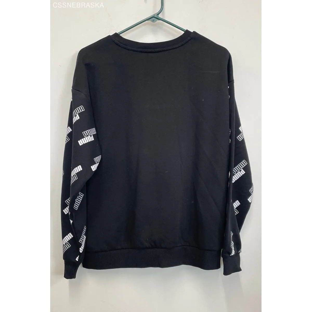Puma Black Logo Sleeves Sweatshirt - Size‎ L - Image 3