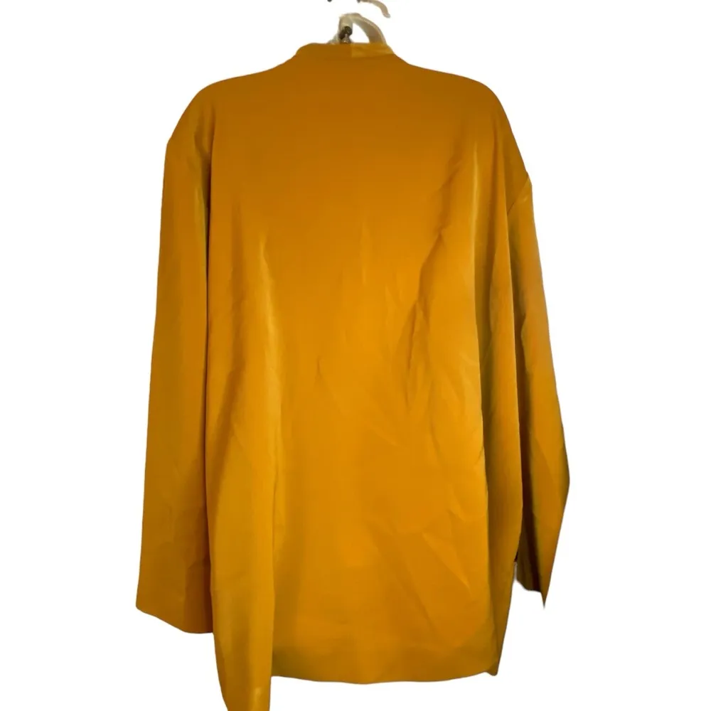 Dana Kay Vintage Mustard Yellow Blazer Black Brocade Closure See Measurements Size undefined - Image 2