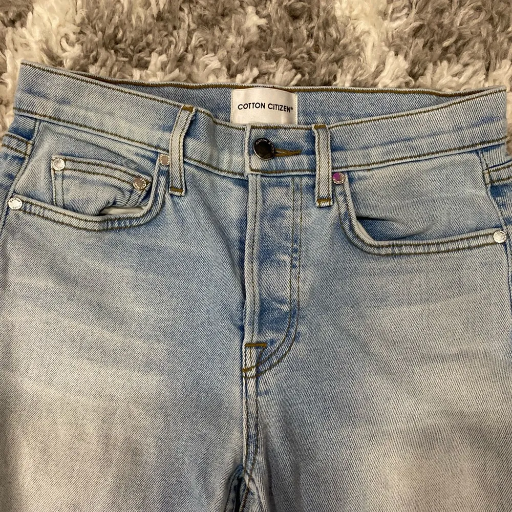 COTTON CITIZEN - ASO SELENA GOMEZ - Light Wash High Rise Skinny Jeans - Image 5