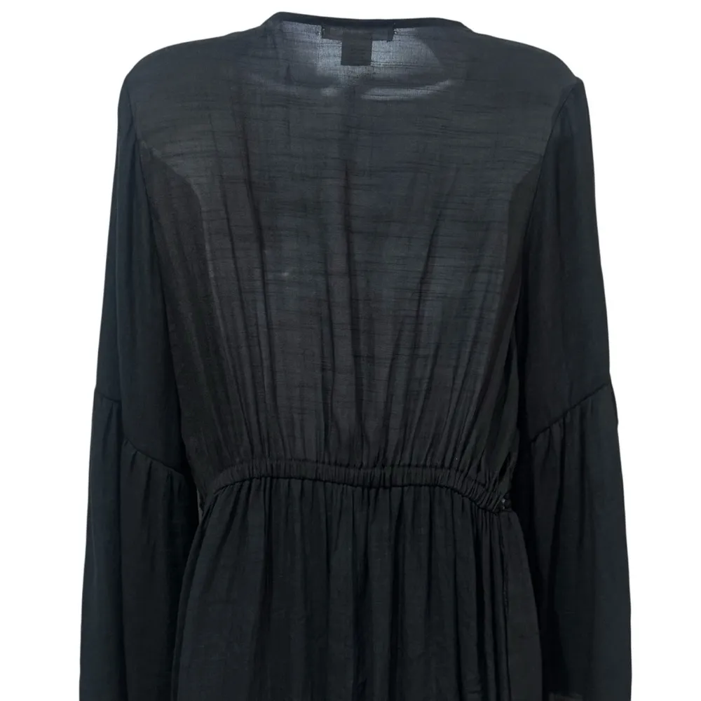 L.I.F.E. Y2K Fairygoth‎ Whimsical Maxi Sheer Lightweight Cardigan L Black Size L - Image 7