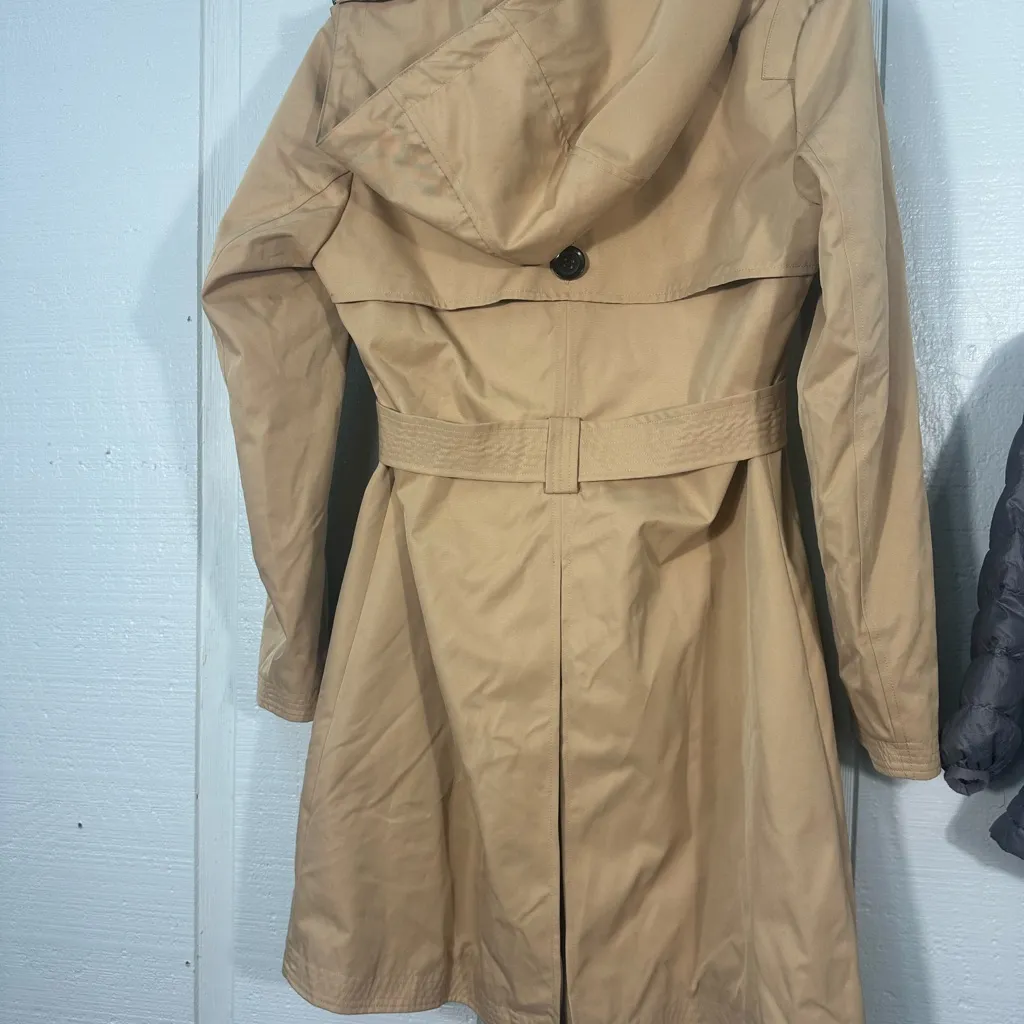 Kimi & Kai Khaki Waterproof Trenchcoat Size Medium NWT - Image 7