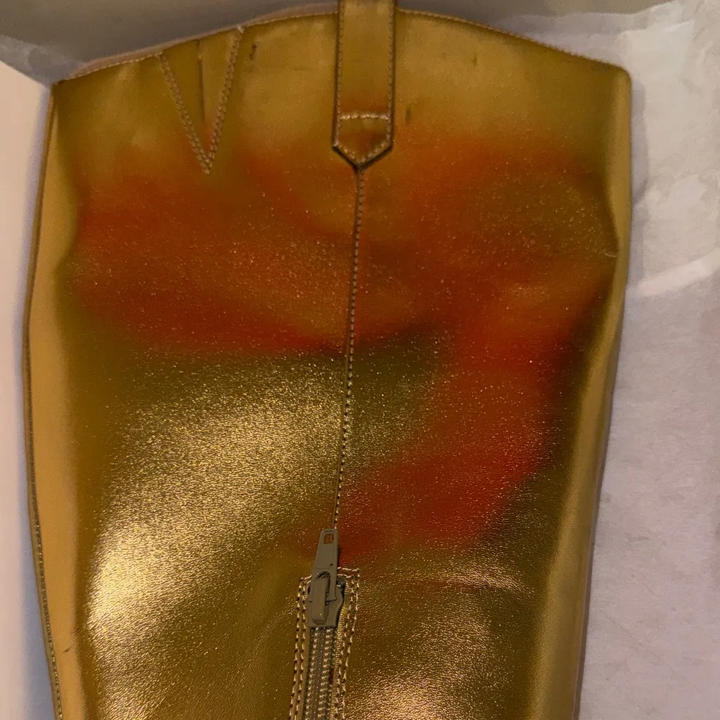 Thalia Sodi Trixi Gold Knee-High Women's Boots - Image 12