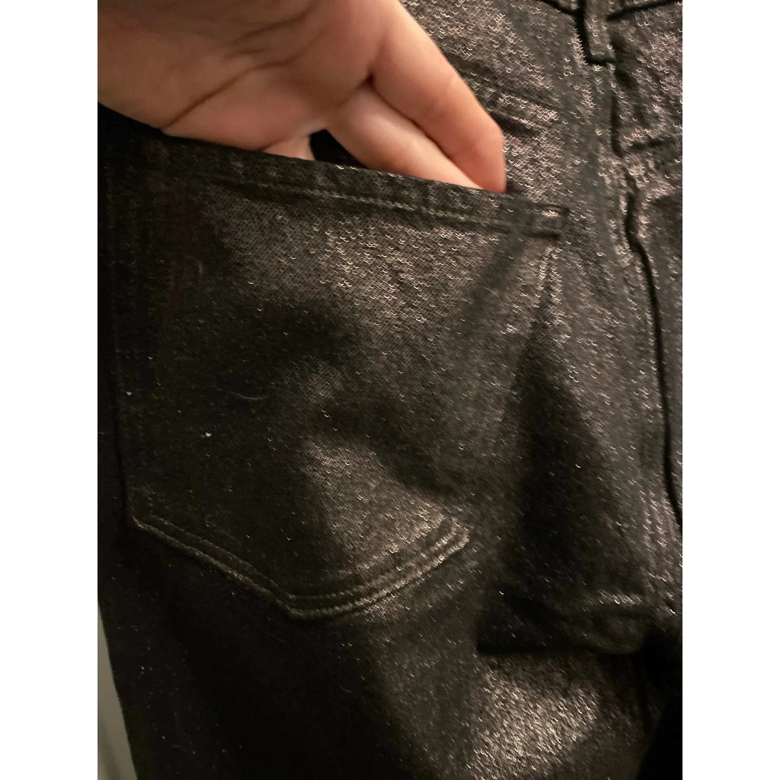 Brand New Old Navy Women Size 12 Dark Brown Metallic OG Straight High Rise Jeans - Image 7