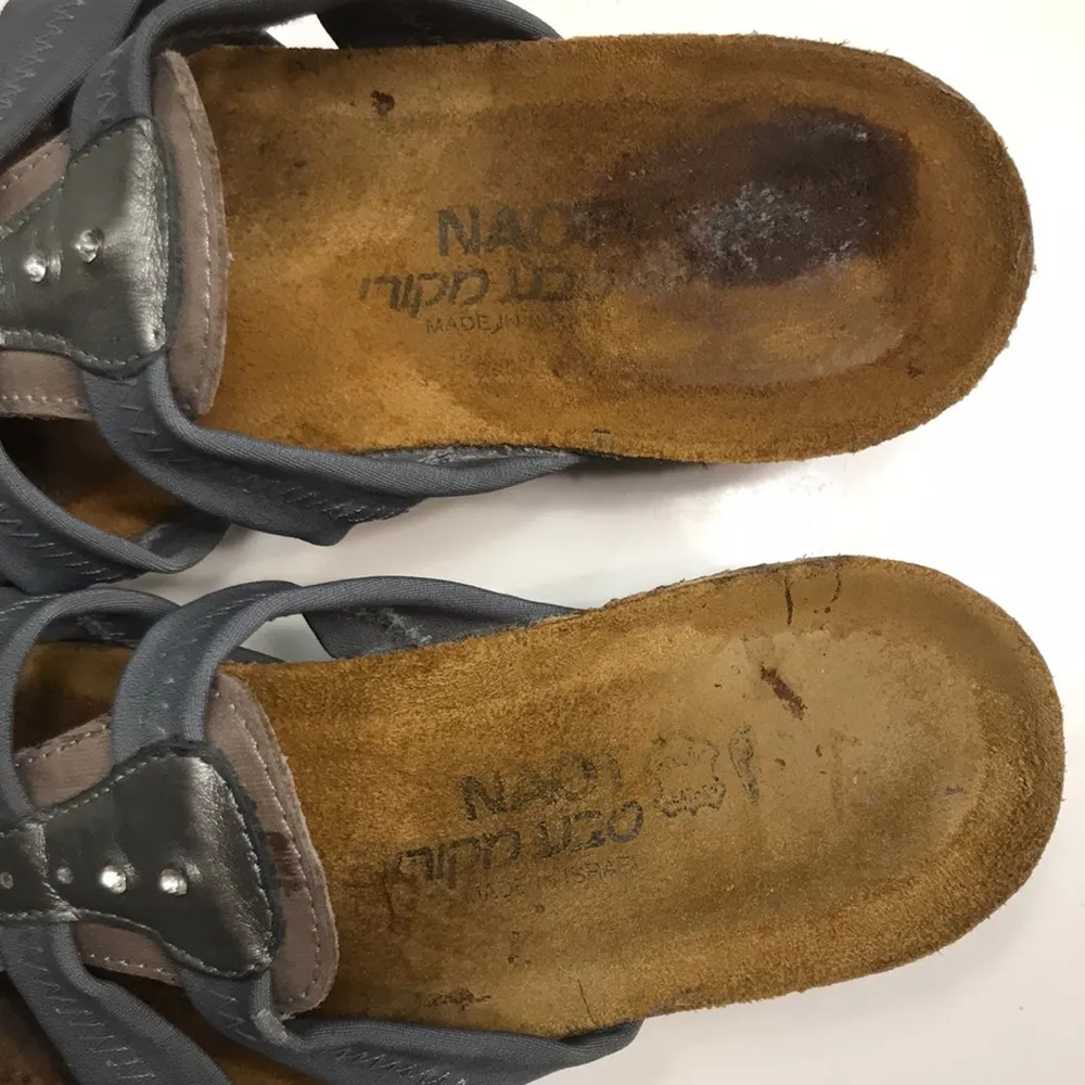 Naot Women’s Brooke Gray Metallic Silver Rhinestone Multi - Image 6