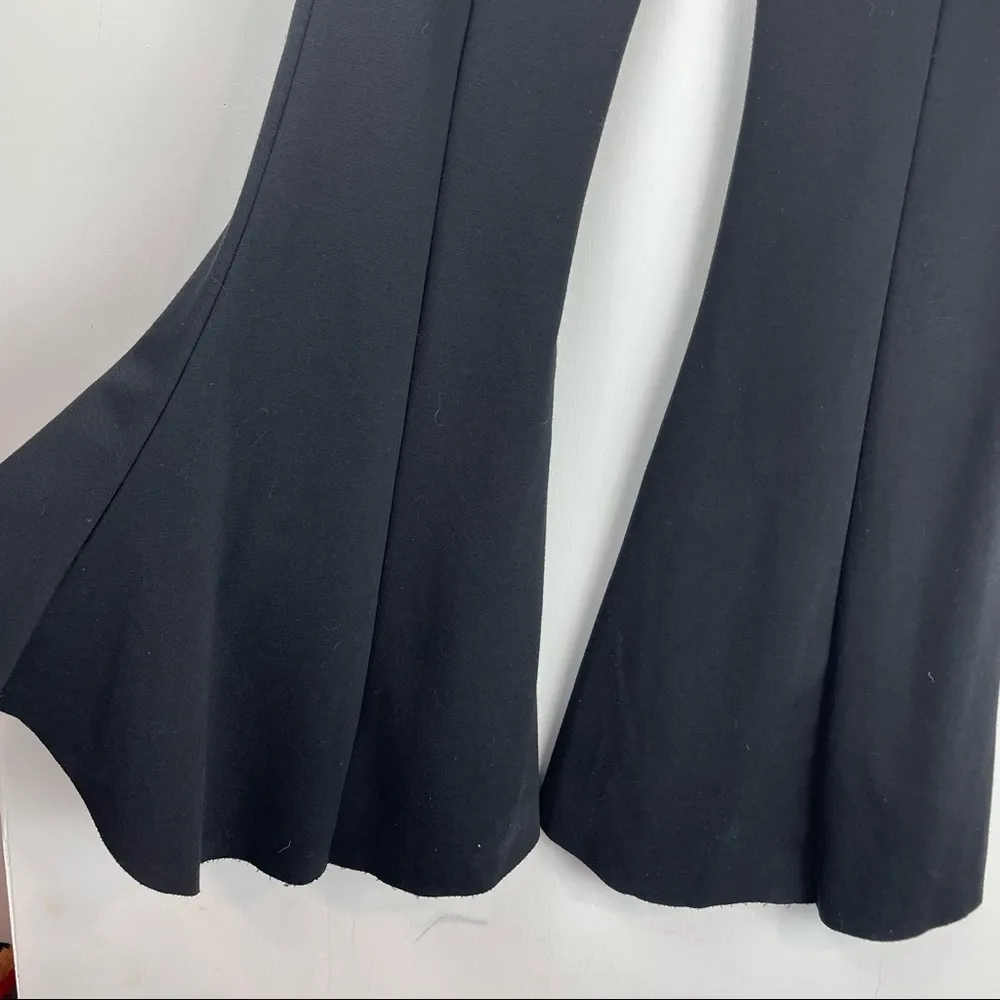 ZARA  Flowy Flare Pants Sz Small Velvet Ring Side Pull On Y2K Trendy - Image 11