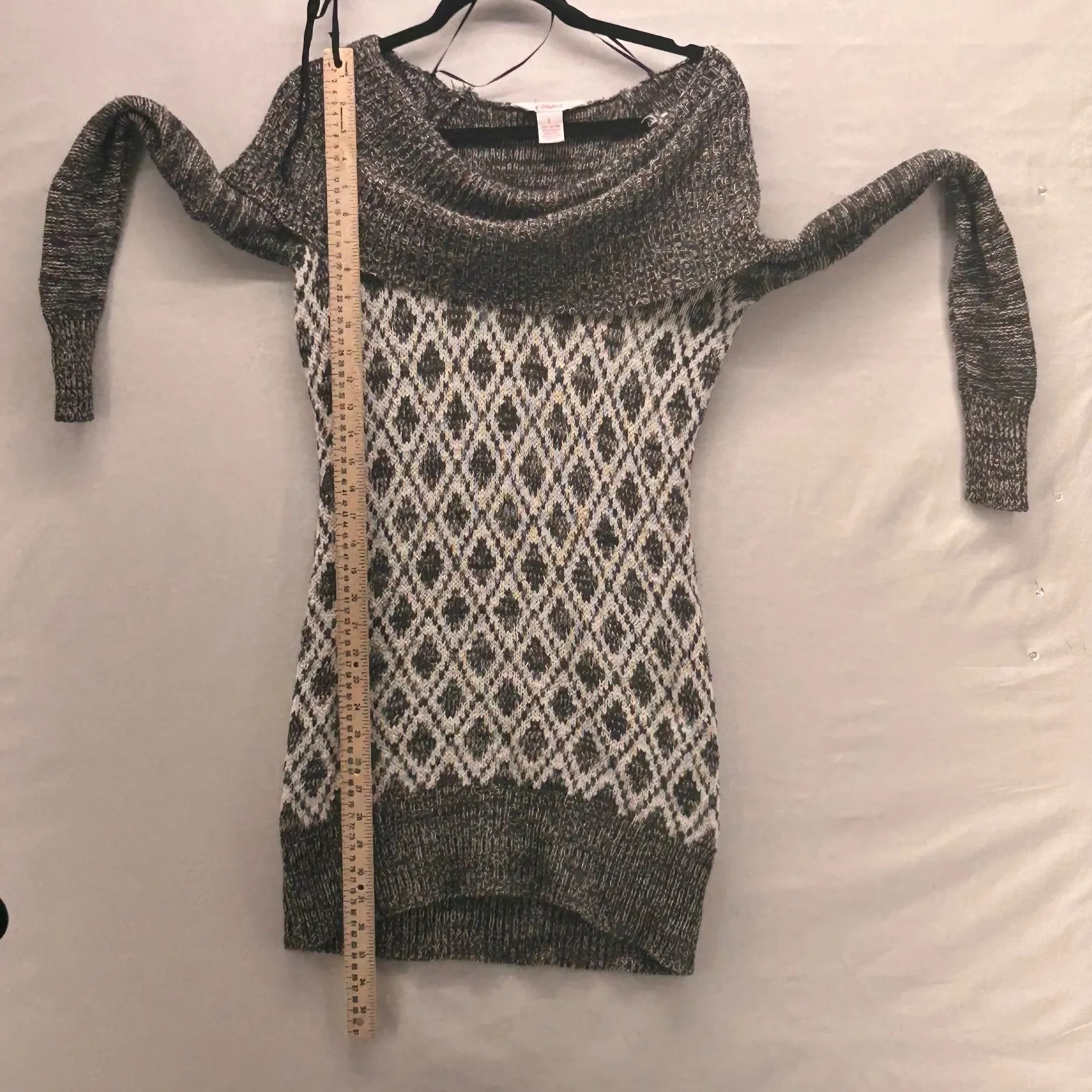Candies Y2k Sweater Dress Gray Large - Image 12