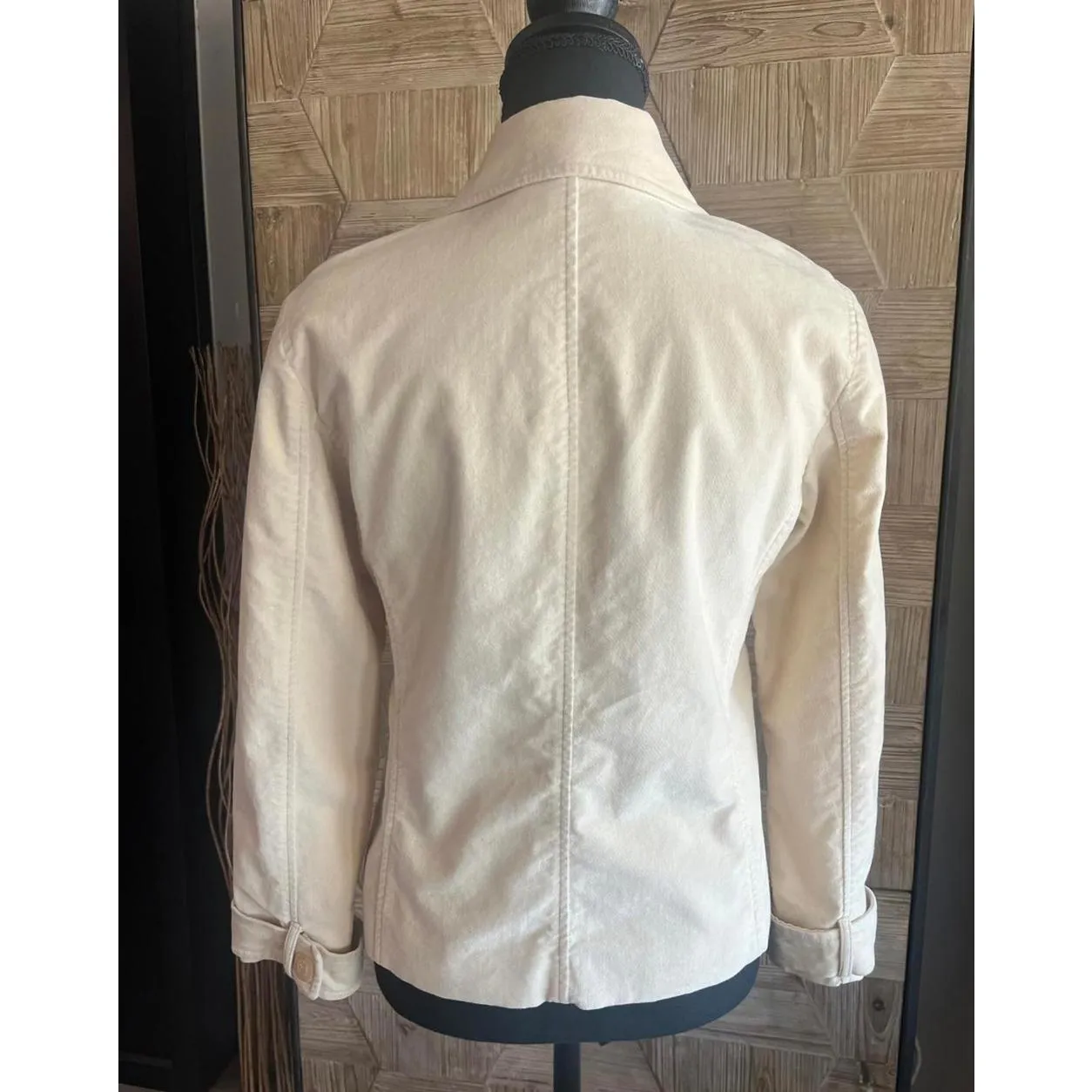 Sigrid Olsen Womens Jacket Size 2 Beige Long Sleeve - Image 4