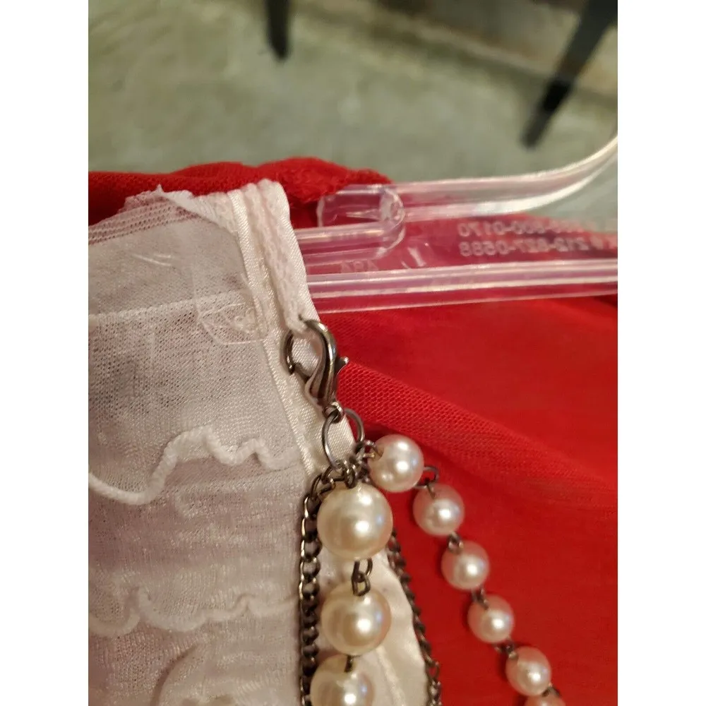 French Laundry Womens Polyester Red Long Sleeve Cardigan Sweater Size 18/20 - Image 11