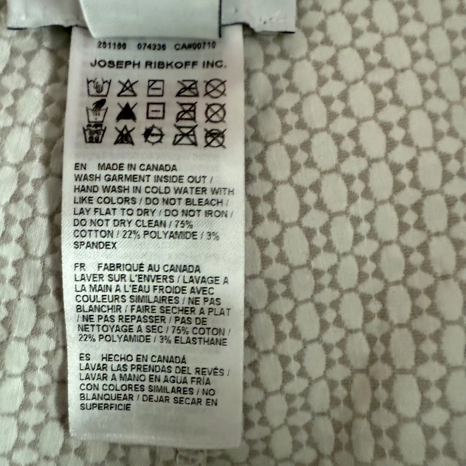 Joseph Ribkoff White Gray Pull‎ On Wide Leg Pants Size 8 - Image 10