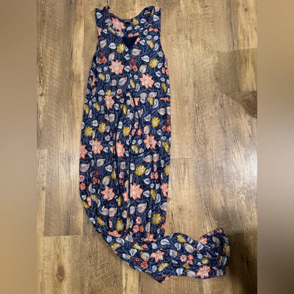 Lucky Brand Navy Batik Maxi Dress - Image 3