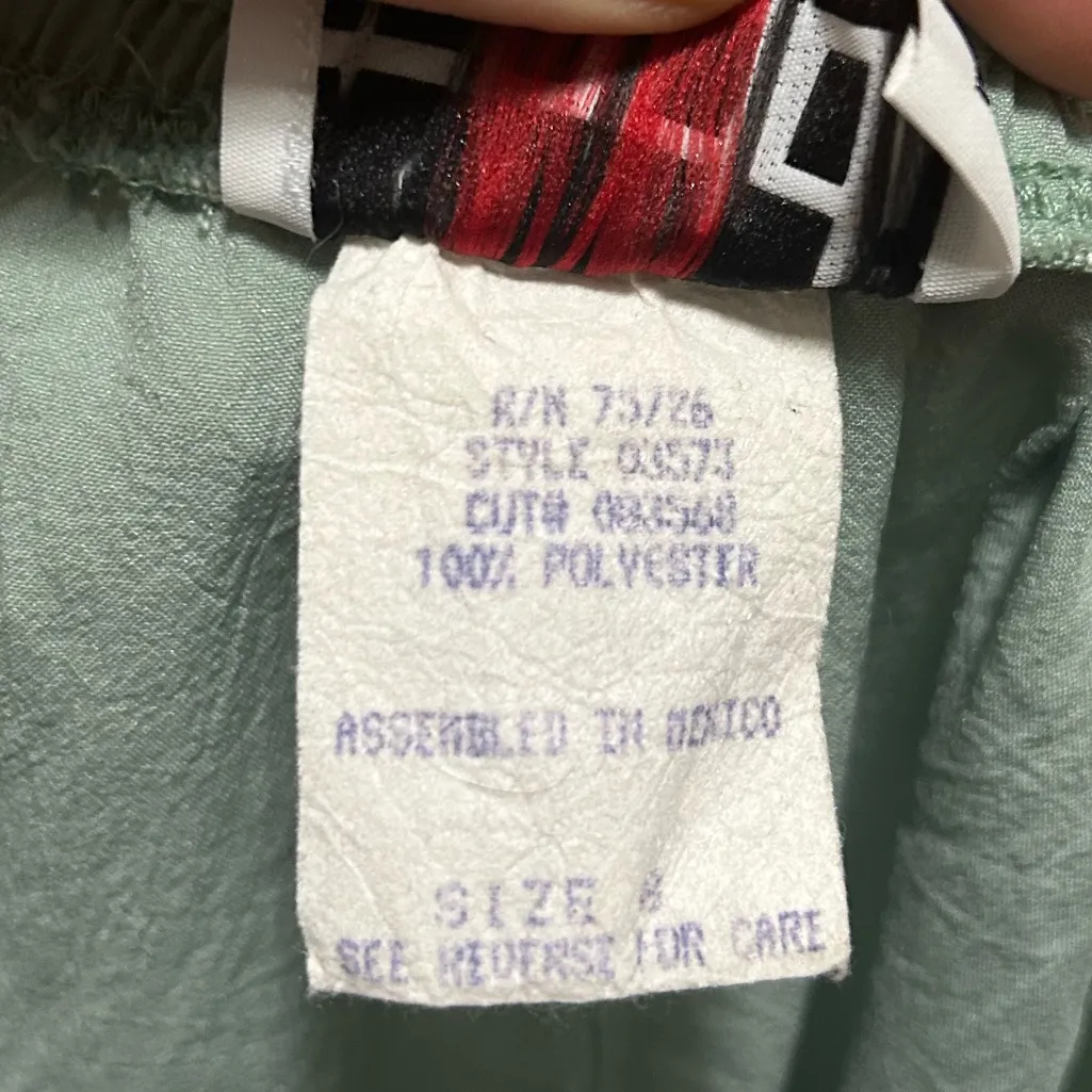 Vintage Teddi Petite Light Green Breezy Crepe Pants Size 8 - Image 5