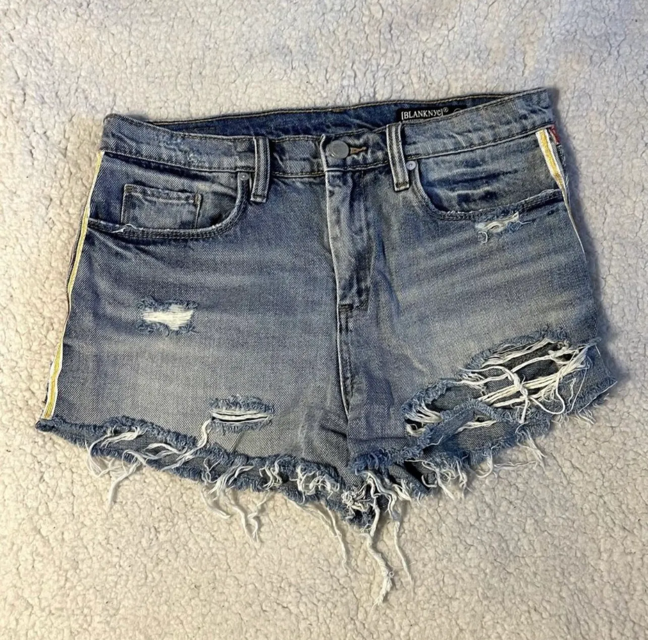 The Barrow High Rise Distressed Shorts - Image 2