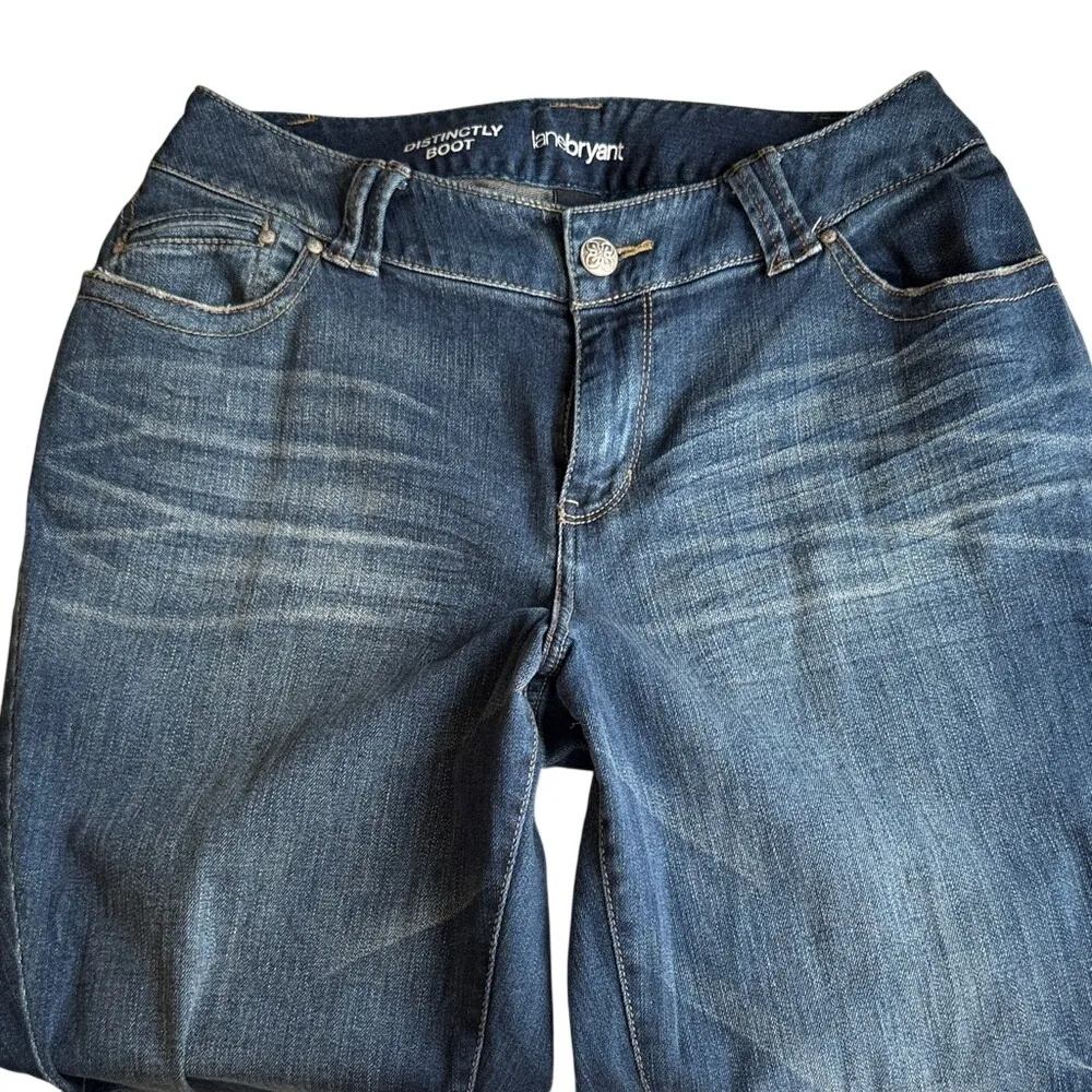Lane Bryant Distinctly Boot Jeans sz 14 blue - Image 4