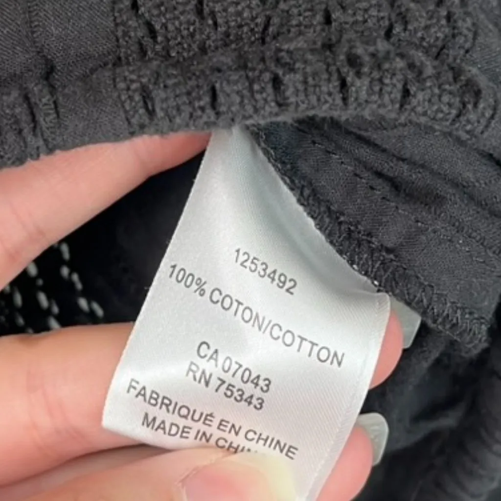 House of Harlow 1960 Black Eyelet Blouse Women's XS - Image 5