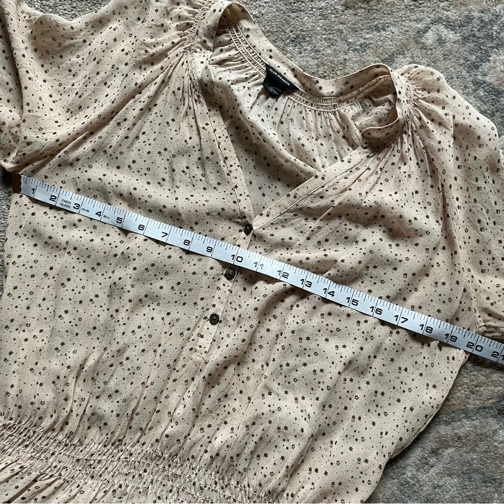 Club Monaco Sheer Silk Chiffon Tunic Mini Dress Small 6 - Image 8