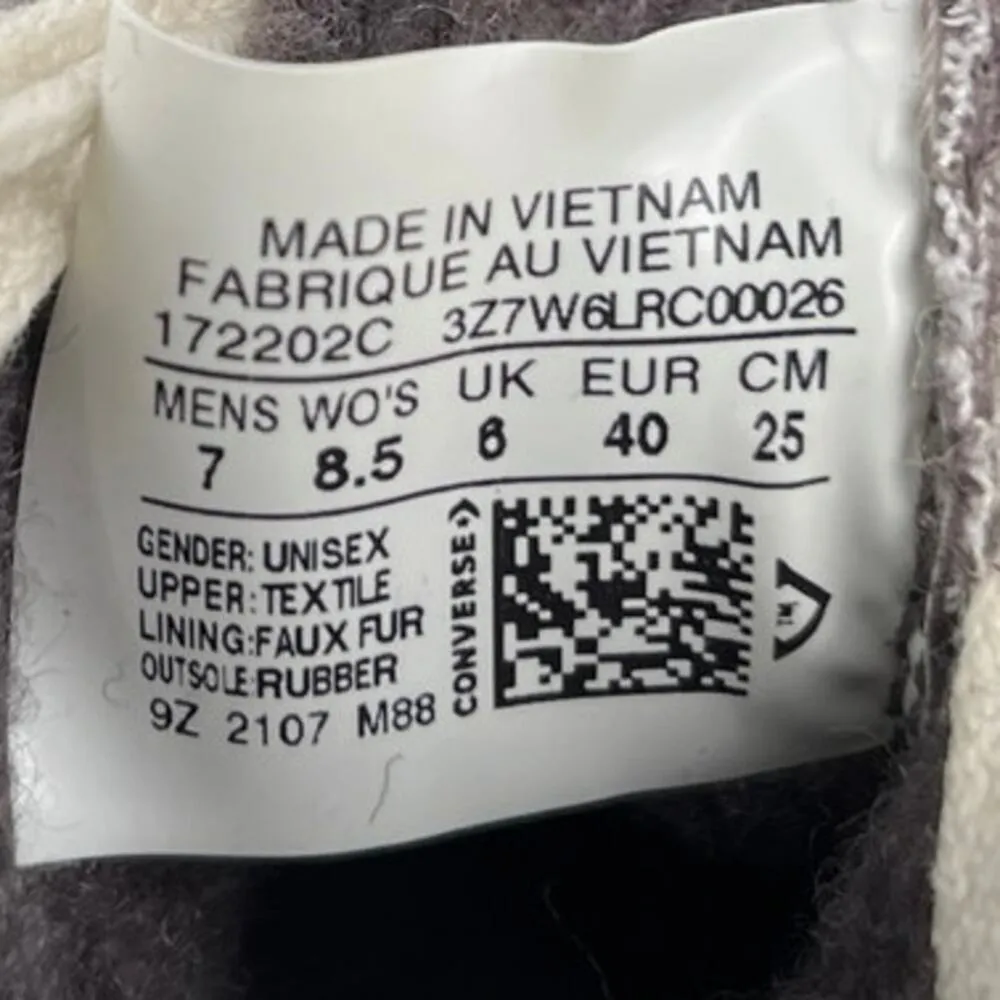 Converse Run Star Hike Sherpa Vapor Mauve Women's High Top Lacer Up Sneakers 8.5 - Image 6