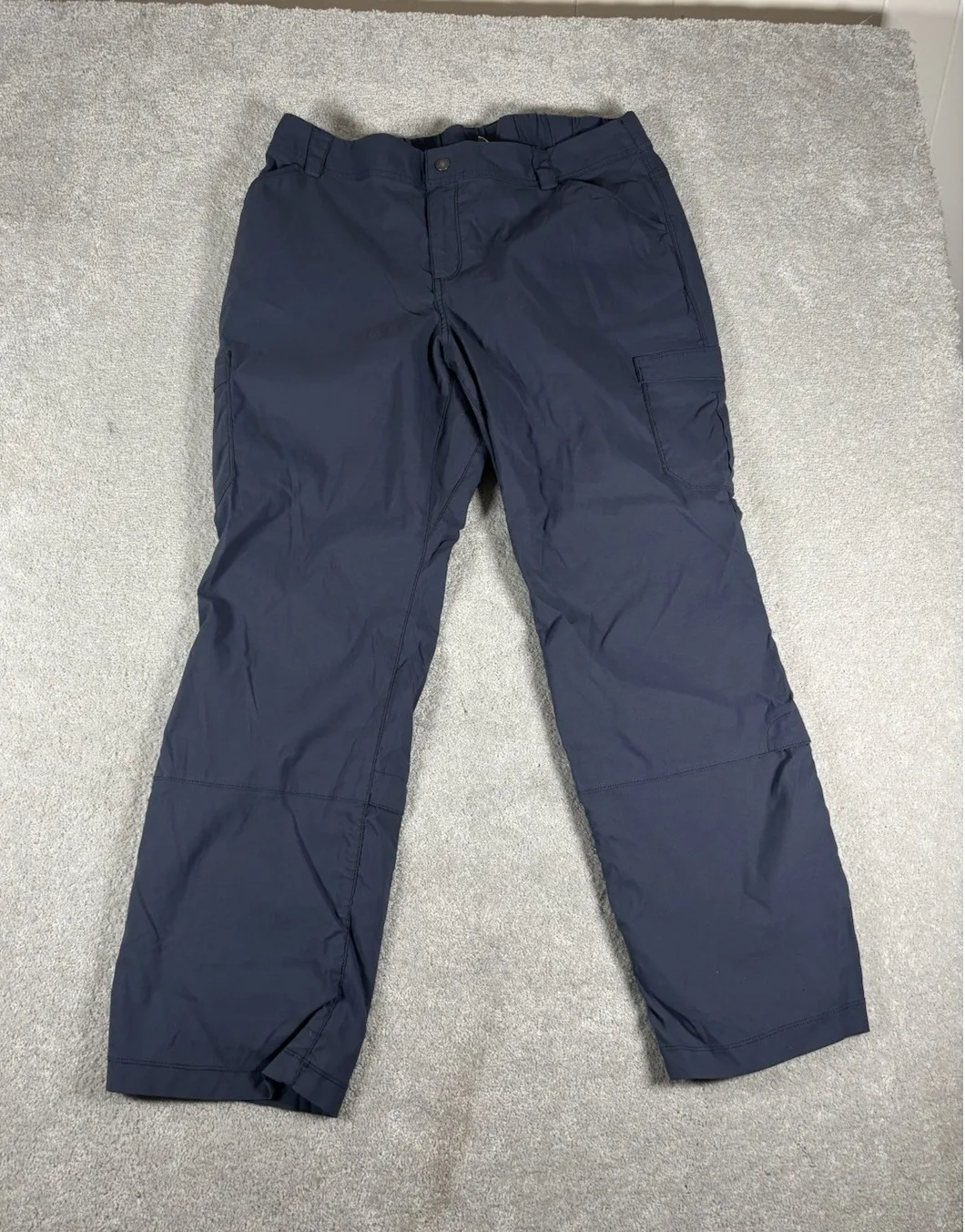 Duluth Dry on the Fly Bootcut Cargo Pants Womens Size 18x31 Blue Nylon Spandex - Image 1