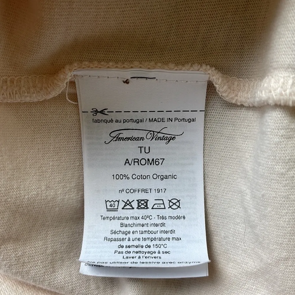 American Vintage Rompool made in Portugal organic cotton jersey oversize tee - Image 13