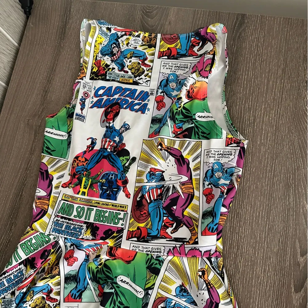 Black Milk Marvel Captain America Marilyn Dress XS Disney Blackmilk - Image 10